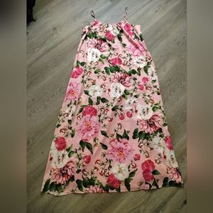 NWT Sam Edelman Oversized Floral Trapeze Maxi Size L Style # 36K313